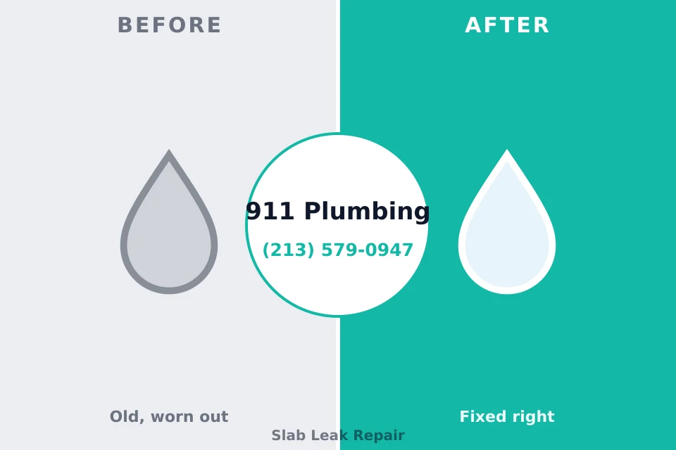Before and after: plumbing repair Reeds Spring, MO
